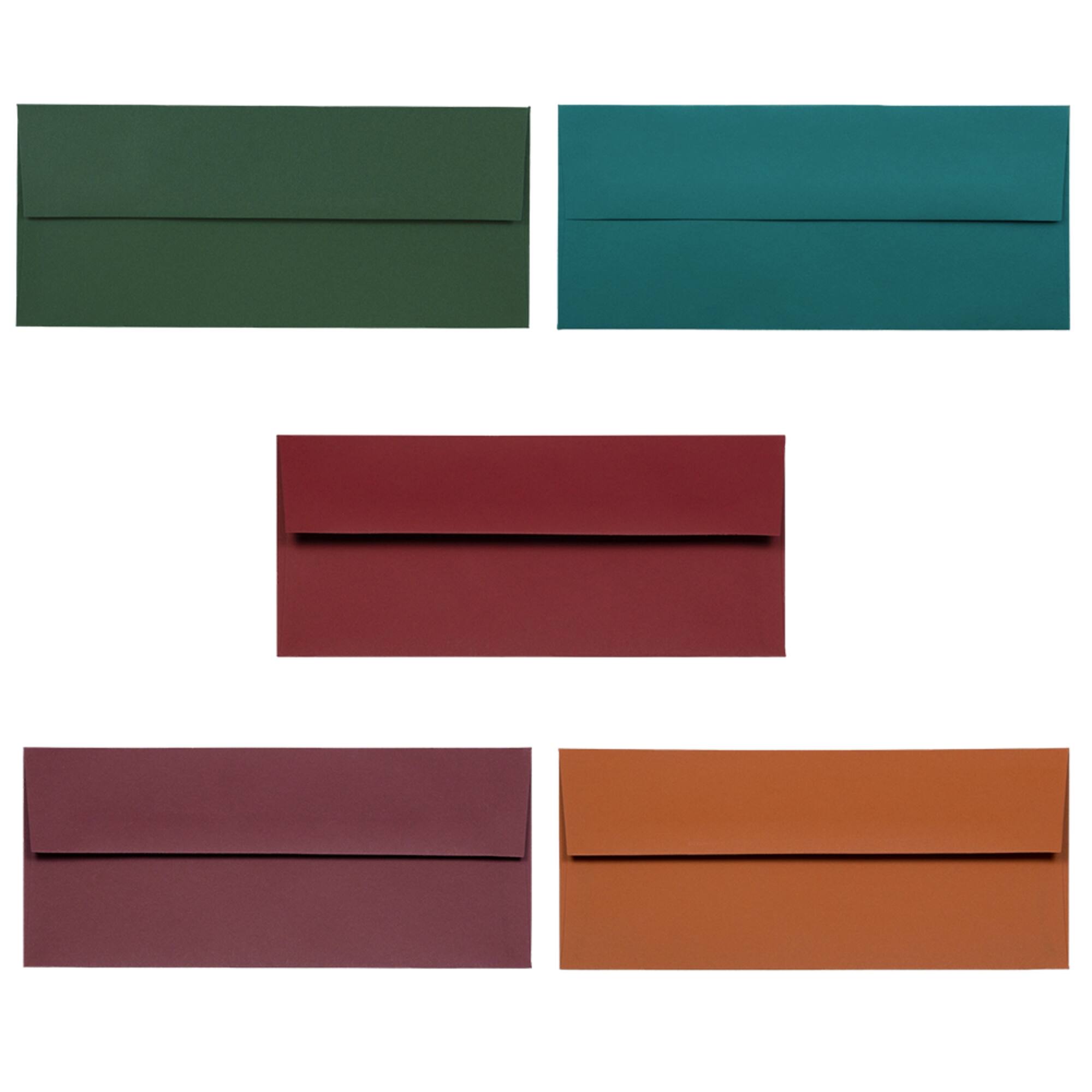 JAM Paper 9.5" x 4.125" Assorted Business Premium Envelopes, 125ct.